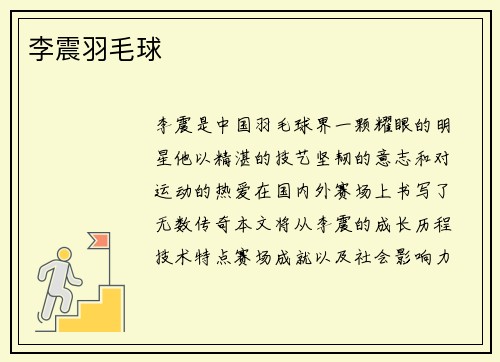 李震羽毛球